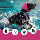 Maxbell Dog Ear Cover Ear Wrap Bath Ear Protective  Bath Swim Cap M Rose Red