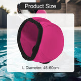 Maxbell Dog Ear Cover Ear Wrap Bath Ear Protective  Bath Swim Cap L Rose Red
