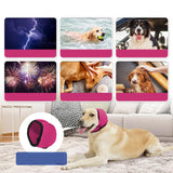 Maxbell Dog Ear Cover Ear Wrap Bath Ear Protective  Bath Swim Cap L Rose Red