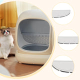 Maxbell Baffle for Self Cleaning Cat Litter Box Sand Control Elevated Entrance Fence