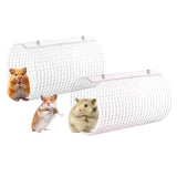 Maxbell Rabbit Tunnel Toy Small Animal Home Hideout Toy for Guinea Pig Rats Supplies White