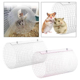 Maxbell Rabbit Tunnel Toy Small Animal Home Hideout Toy for Guinea Pig Rats Supplies White