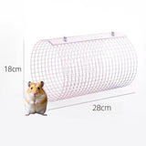 Maxbell Rabbit Tunnel Toy Small Animal Home Hideout Toy for Guinea Pig Rats Supplies Pink