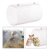 Maxbell Rabbit Tunnel Toy Small Animal Home Hideout Toy for Guinea Pig Rats Supplies Pink