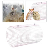 Maxbell Rabbit Tunnel Toy Small Animal Home Hideout Toy for Guinea Pig Rats Supplies Pink