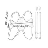 Maxbell Dog Grooming Hammock Pet Grooming Harness for Bathing Nail Trimming M Blue