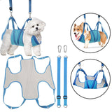 Maxbell Dog Grooming Hammock Pet Grooming Harness for Bathing Nail Trimming L Blue