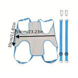 Maxbell Dog Grooming Hammock Pet Grooming Harness for Bathing Nail Trimming L Blue