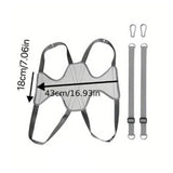 Maxbell Dog Grooming Hammock Pet Grooming Harness for Bathing Nail Trimming M Gray