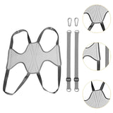 Maxbell Dog Grooming Hammock Pet Grooming Harness for Bathing Nail Trimming L Gray