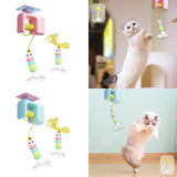 Maxbell Cat Toys for Indoor Cats Exercise Versatile Compact Space Saving Kitten Toys Pink