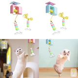Maxbell Cat Toys for Indoor Cats Exercise Versatile Compact Space Saving Kitten Toys Pink