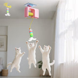 Maxbell Cat Toys for Indoor Cats Exercise Versatile Compact Space Saving Kitten Toys Pink