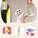 Maxbell Cat Toys for Indoor Cats Exercise Versatile Compact Space Saving Kitten Toys Pink