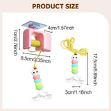 Maxbell Cat Toys for Indoor Cats Exercise Versatile Compact Space Saving Kitten Toys Pink