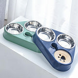 Maxbell Automatic Pet Feeder Drinking Compact Cats Feeder for Puppy Bunny Green