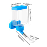 Maxbell Bird Waterer Cage Mounted Bird Cage Feeder for Pet Parrot Parakeet Lovebirds Blue