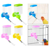 Maxbell Bird Waterer Cage Mounted Bird Cage Feeder for Pet Parrot Parakeet Lovebirds Blue