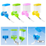 Maxbell Bird Waterer Cage Mounted Bird Cage Feeder for Pet Parrot Parakeet Lovebirds Blue
