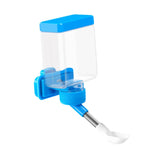 Maxbell Bird Waterer Cage Mounted Bird Cage Feeder for Pet Parrot Parakeet Lovebirds Blue