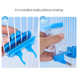 Maxbell Bird Waterer Cage Mounted Bird Cage Feeder for Pet Parrot Parakeet Lovebirds Blue