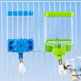 Maxbell Bird Waterer Cage Mounted Bird Cage Feeder for Pet Parrot Parakeet Lovebirds Blue