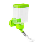 Maxbell Bird Waterer Cage Mounted Bird Cage Feeder for Pet Parrot Parakeet Lovebirds Green