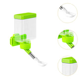 Maxbell Bird Waterer Cage Mounted Bird Cage Feeder for Pet Parrot Parakeet Lovebirds Green