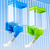 Maxbell Bird Waterer Cage Mounted Bird Cage Feeder for Pet Parrot Parakeet Lovebirds Green