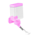 Maxbell Bird Waterer Cage Mounted Bird Cage Feeder for Pet Parrot Parakeet Lovebirds Pink