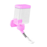 Maxbell Bird Waterer Cage Mounted Bird Cage Feeder for Pet Parrot Parakeet Lovebirds Pink