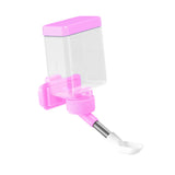 Maxbell Bird Waterer Cage Mounted Bird Cage Feeder for Pet Parrot Parakeet Lovebirds Pink