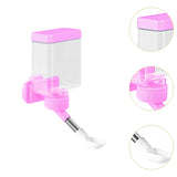 Maxbell Bird Waterer Cage Mounted Bird Cage Feeder for Pet Parrot Parakeet Lovebirds Pink