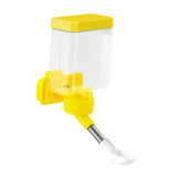 Maxbell Bird Waterer Cage Mounted Bird Cage Feeder for Pet Parrot Parakeet Lovebirds Yellow