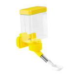 Maxbell Bird Waterer Cage Mounted Bird Cage Feeder for Pet Parrot Parakeet Lovebirds Yellow