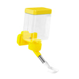 Maxbell Bird Waterer Cage Mounted Bird Cage Feeder for Pet Parrot Parakeet Lovebirds Yellow