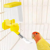 Maxbell Bird Waterer Cage Mounted Bird Cage Feeder for Pet Parrot Parakeet Lovebirds Yellow