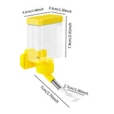 Maxbell Bird Waterer Cage Mounted Bird Cage Feeder for Pet Parrot Parakeet Lovebirds Yellow