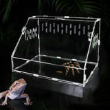 Maxbell Reptile Breeding Box Transparent Snake Breeding Box for Snake Frogs Scorpion L