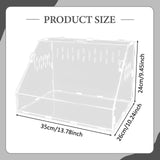 Maxbell Reptile Breeding Box Transparent Snake Breeding Box for Snake Frogs Scorpion L