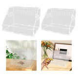 Maxbell Reptile Breeding Box Transparent Snake Breeding Box for Snake Frogs Scorpion L