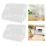 Maxbell Reptile Breeding Box Transparent Snake Breeding Box for Snake Frogs Scorpion L