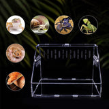 Maxbell Reptile Breeding Box Transparent Snake Breeding Box for Snake Frogs Scorpion S