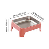 Maxbell Elevated Dog Bowl Pet Supplies Stable Base 15° Tilted for Kittens Cats Puppy pink