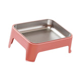 Maxbell Elevated Dog Bowl Pet Supplies Stable Base 15° Tilted for Kittens Cats Puppy pink