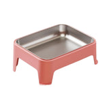 Maxbell Elevated Dog Bowl Pet Supplies Stable Base 15° Tilted for Kittens Cats Puppy pink