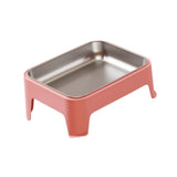 Maxbell Elevated Dog Bowl Pet Supplies Stable Base 15° Tilted for Kittens Cats Puppy pink