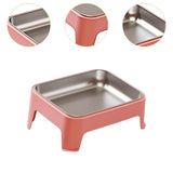 Maxbell Elevated Dog Bowl Pet Supplies Stable Base 15° Tilted for Kittens Cats Puppy pink