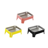 Maxbell Elevated Dog Bowl Pet Supplies Stable Base 15° Tilted for Kittens Cats Puppy pink
