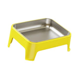 Maxbell Elevated Dog Bowl Pet Supplies Stable Base 15° Tilted for Kittens Cats Puppy yellow